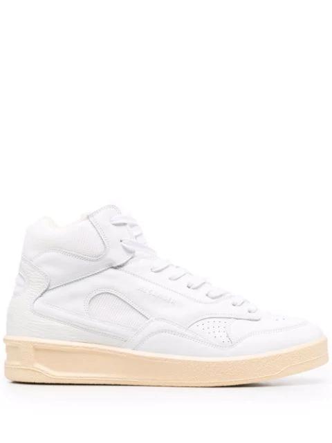 Basket Hi lace-up sneakers by JIL SANDER