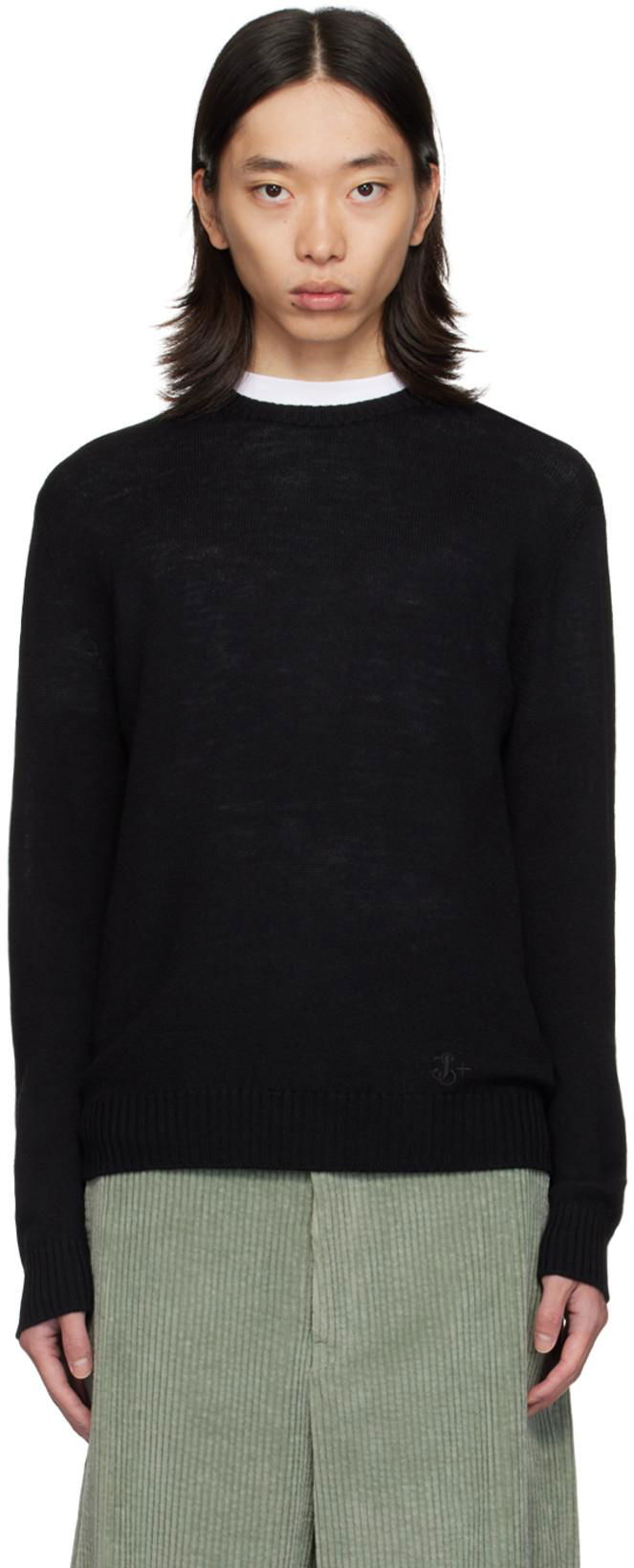 Black Crewneck Sweater by JIL SANDER