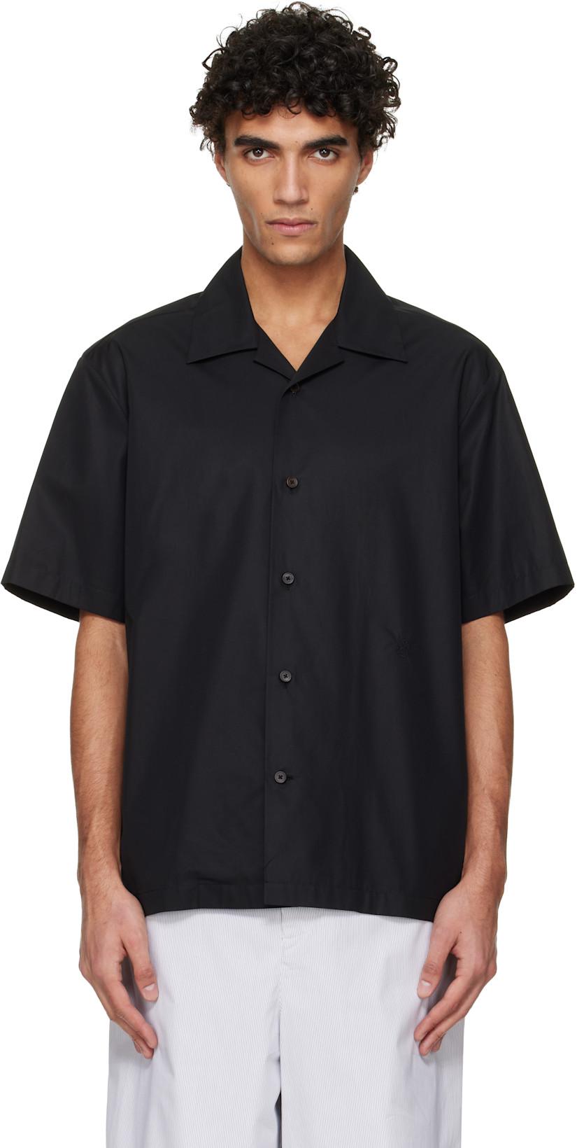 Black Embroidered Shirt by JIL SANDER