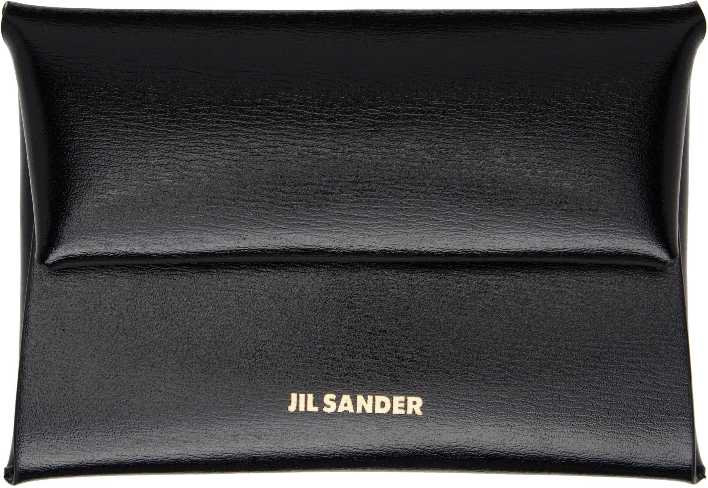 Black Envelope Coin Pouch by JIL SANDER