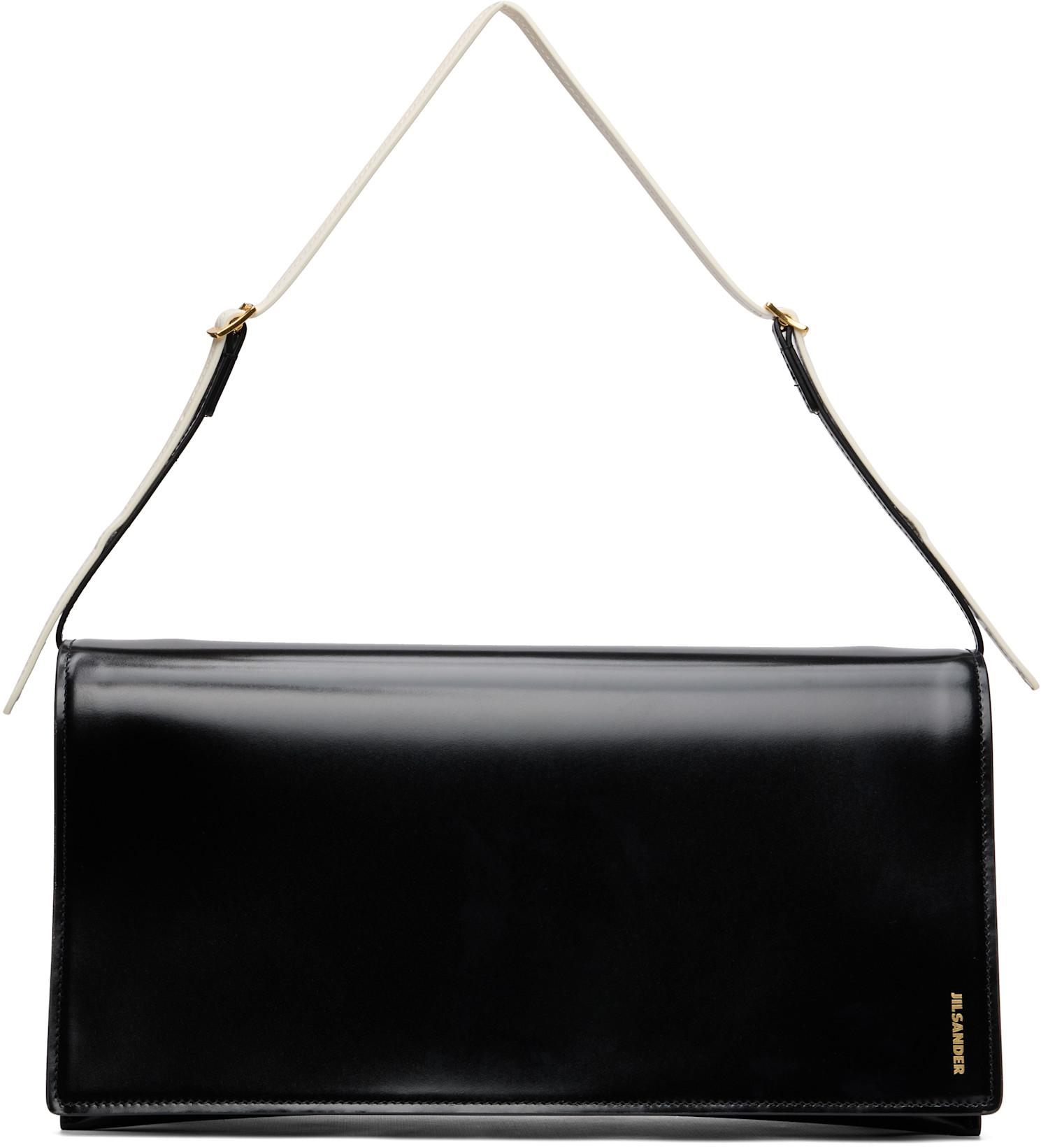 Black File Medium Bag by JIL SANDER