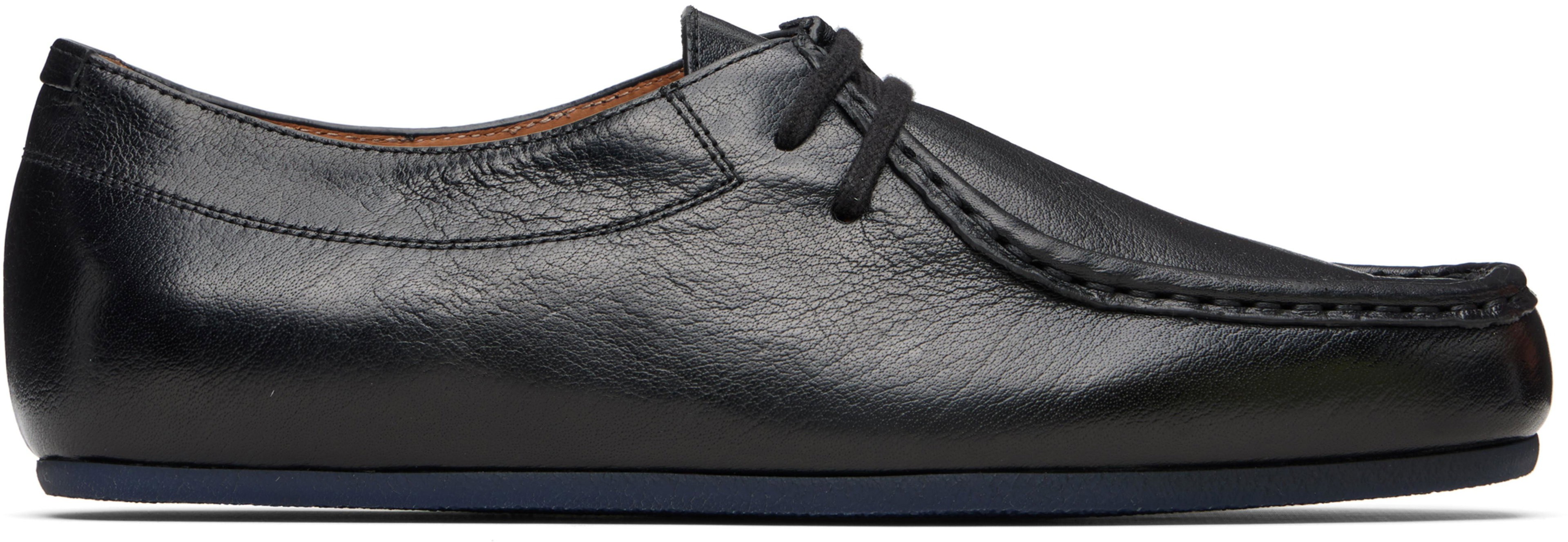 Black Hood Lace-Up Derbys by JIL SANDER