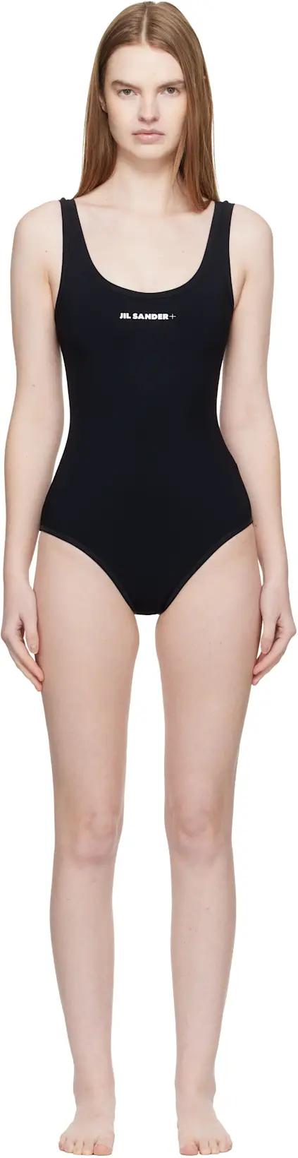 Black Jersey Swimsuit by JIL SANDER