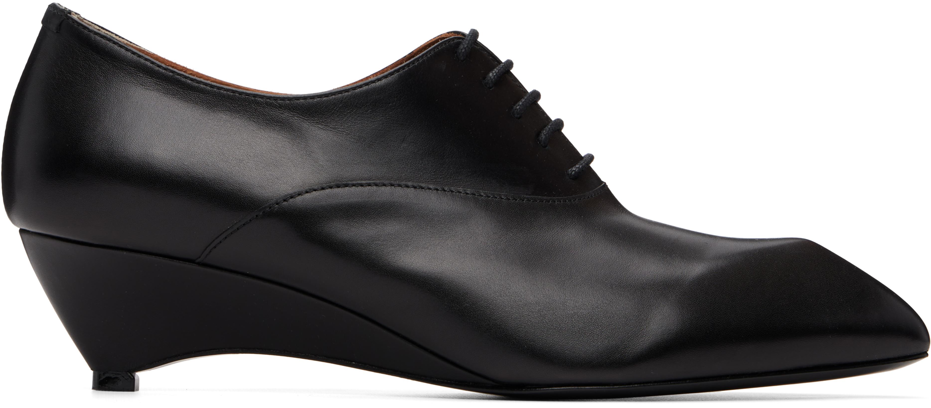 Black Lace-Up Derbys by JIL SANDER