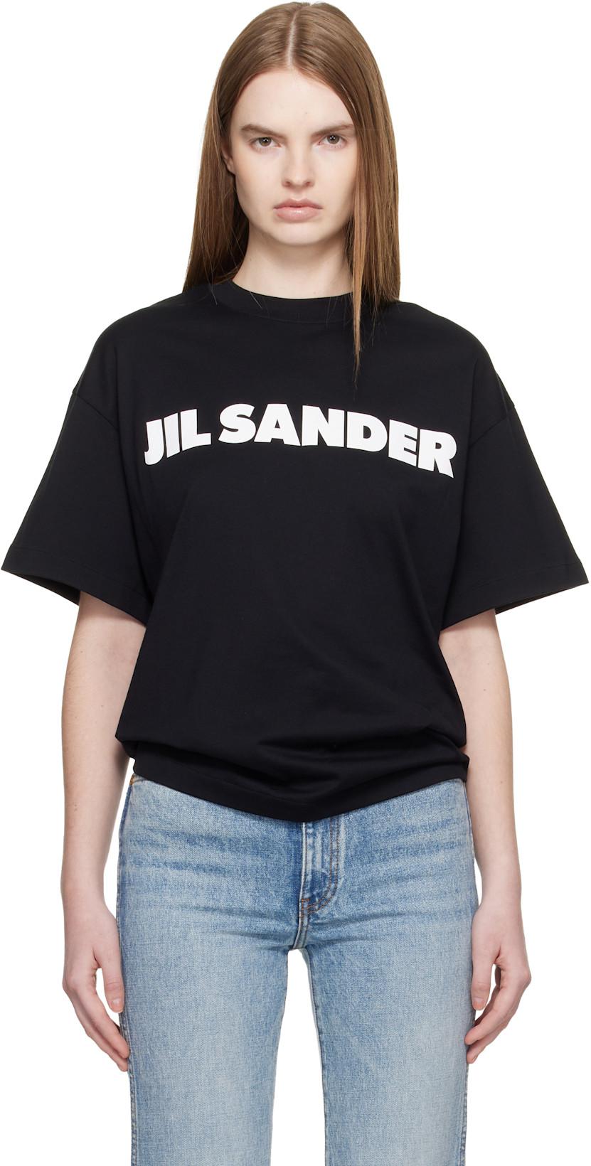 Black Logo T-Shirt by JIL SANDER