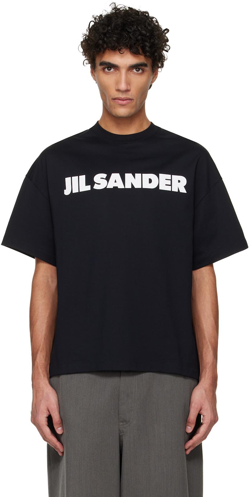 Black Logo T-shirt by JIL SANDER