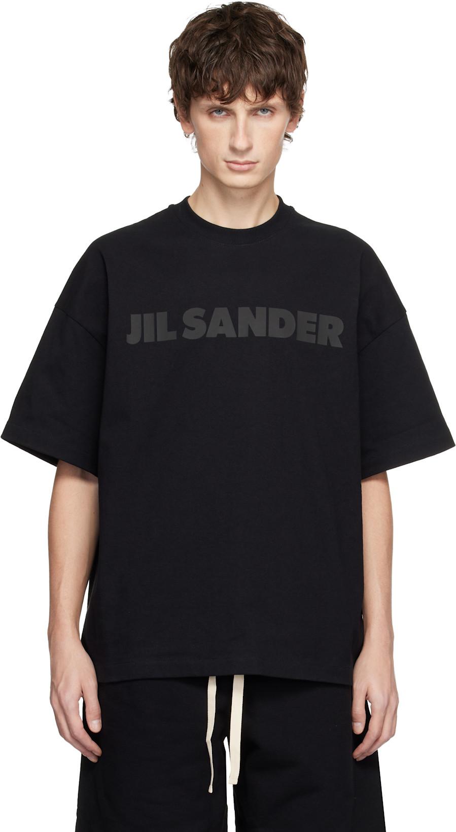 Black Logo T-shirt by JIL SANDER