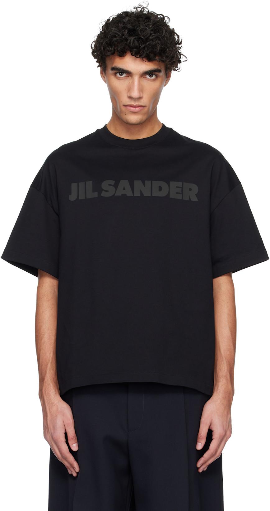 Black Logo T-shirt by JIL SANDER