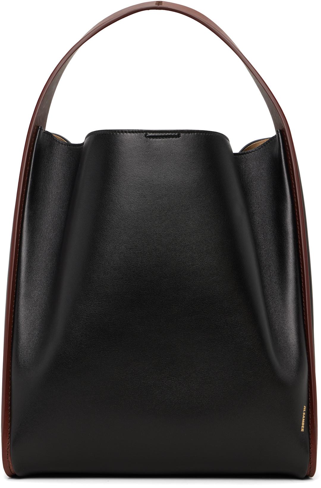 Black Pivot Tote by JIL SANDER