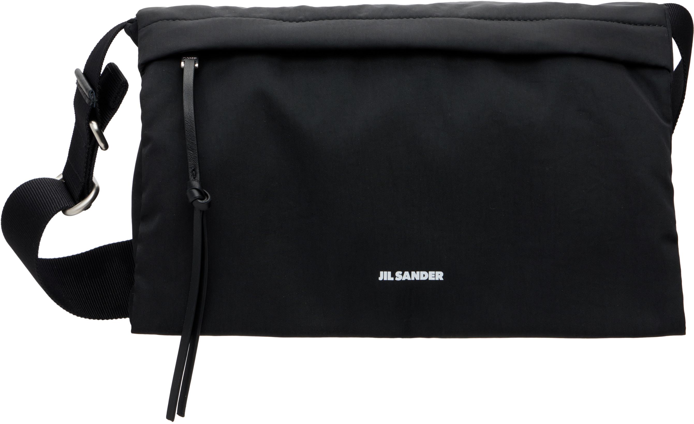 Black Soft Messenger Bag by JIL SANDER