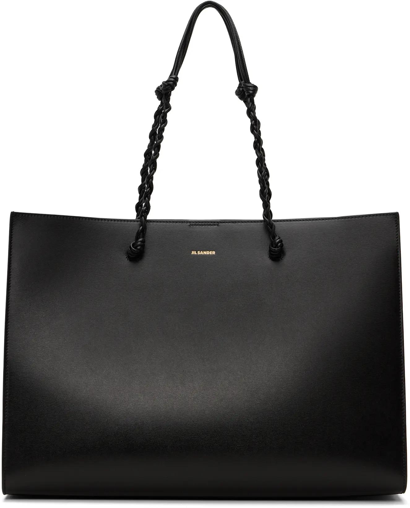 Black Tangle Tote by JIL SANDER