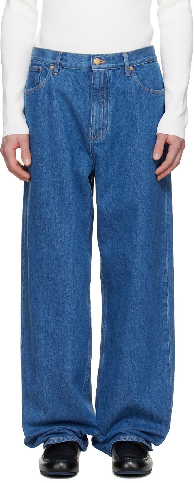 Blue Faded Jeans by JIL SANDER