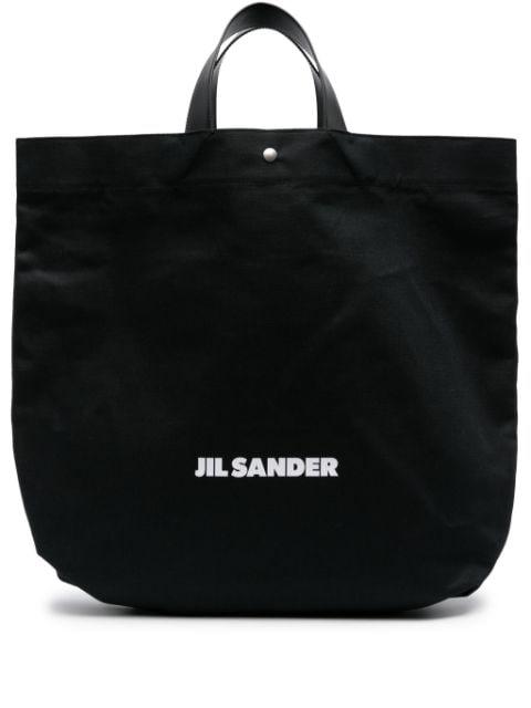 Book canvas tote bag by JIL SANDER