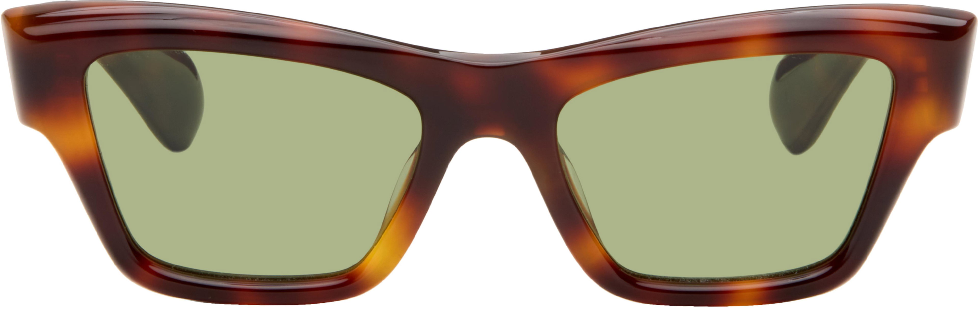 Brown Oliver Peoples 'Edition 3' Cat Eye Sunglasses by JIL SANDER