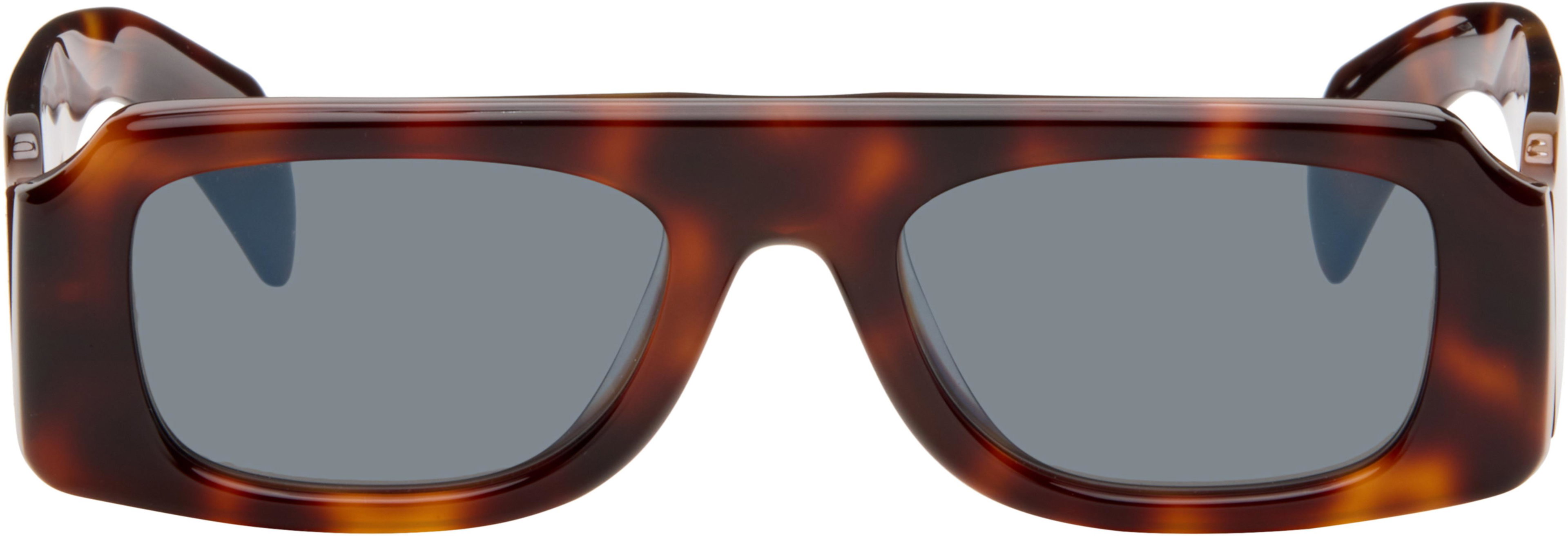 Brown Oliver Peoples 'Edition 4' Sculptural Sunglasses by JIL SANDER