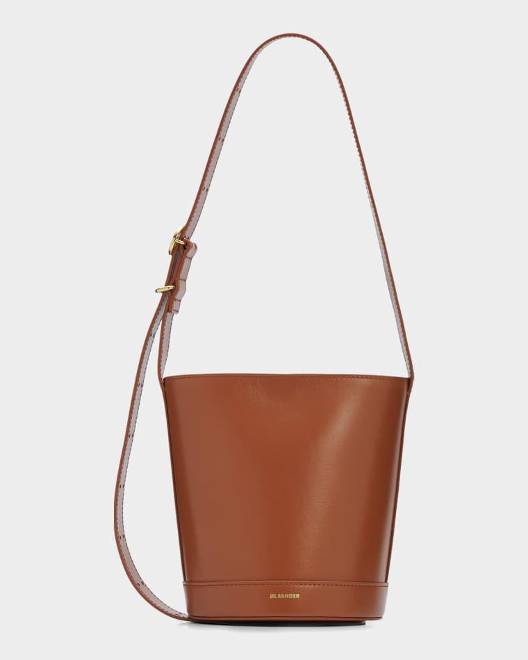 Cannolo Leather Bucket Bag by JIL SANDER