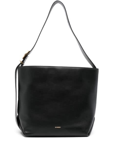 Cannolo leather shoulder bag by JIL SANDER