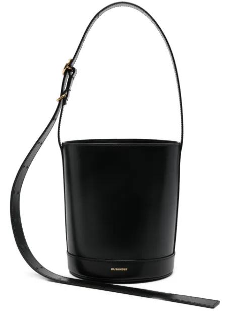 Cannolo logo-lettering bucket bag by JIL SANDER