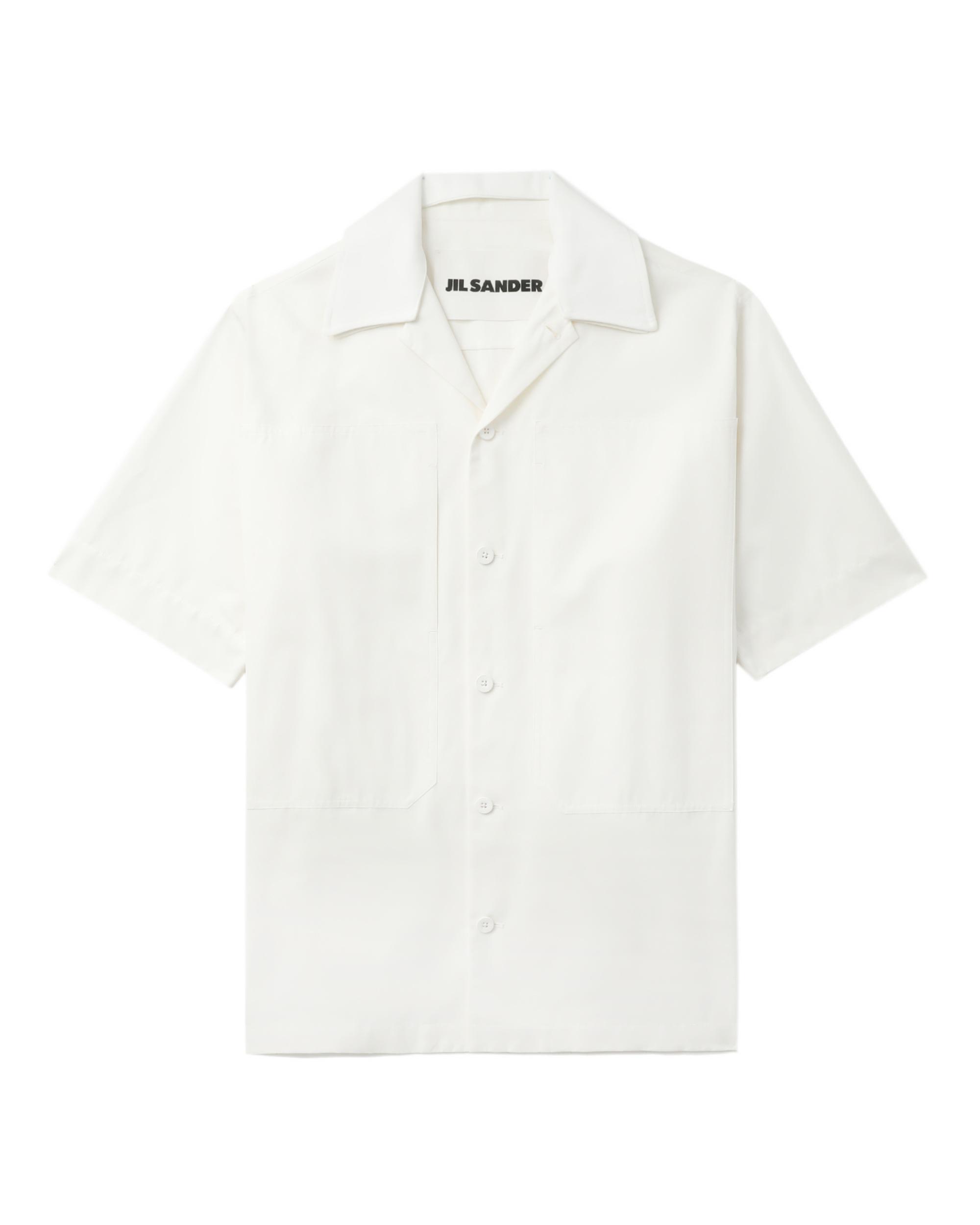 Cotton silk short sleeves shirt by JIL SANDER