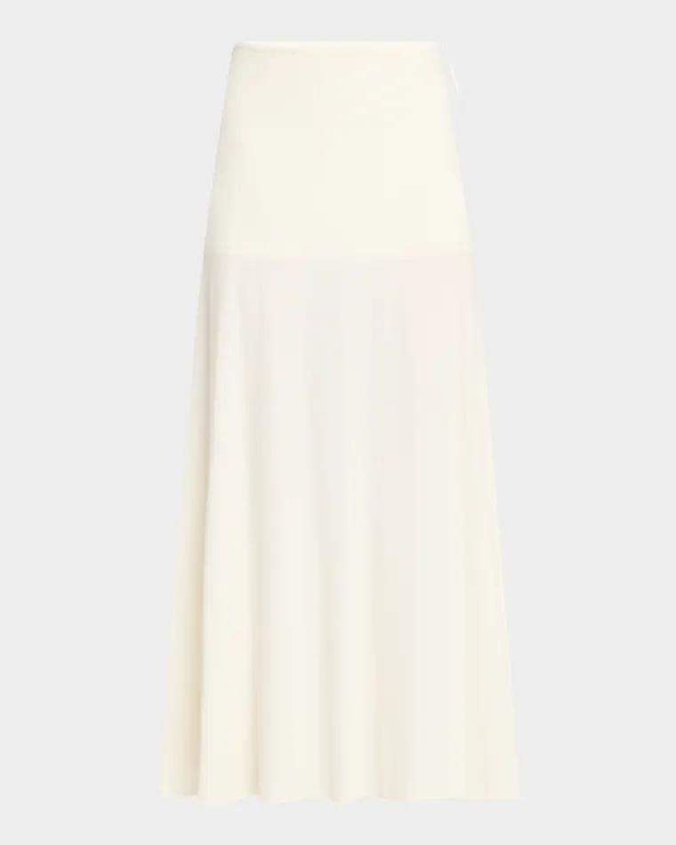 Crepe Fluid Midi Skirt by JIL SANDER