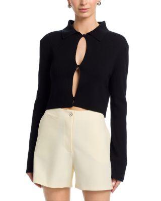 Cropped Polo Cardigan by JIL SANDER