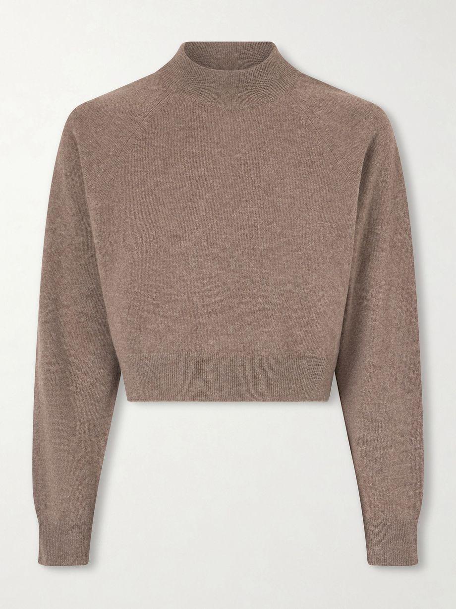 Cropped wool and cashmere-blend sweater by JIL SANDER