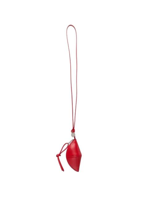 Curve leather pouch by JIL SANDER