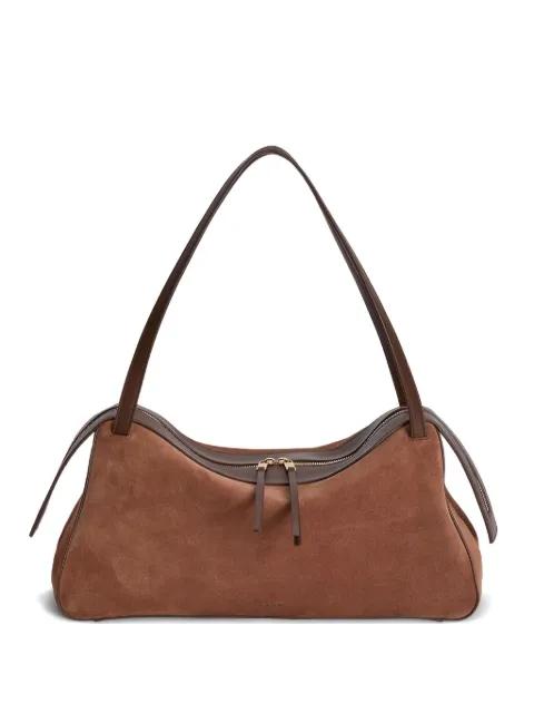 Dune embossed trim shoulder bag by JIL SANDER