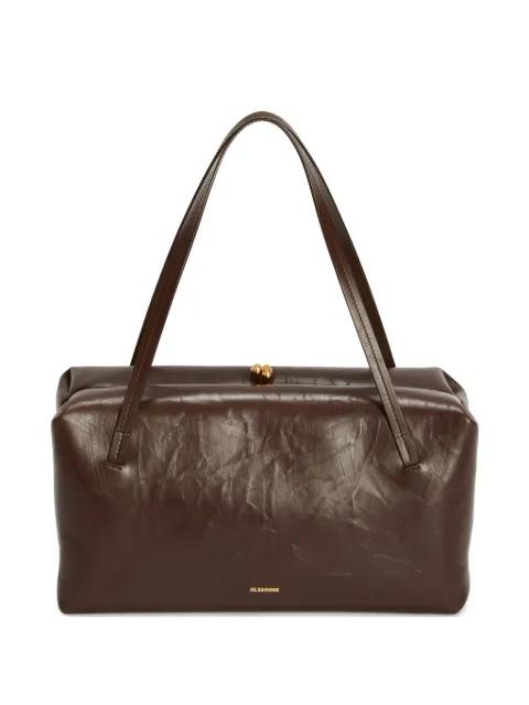 Goji embossed logo shoulder bag by JIL SANDER