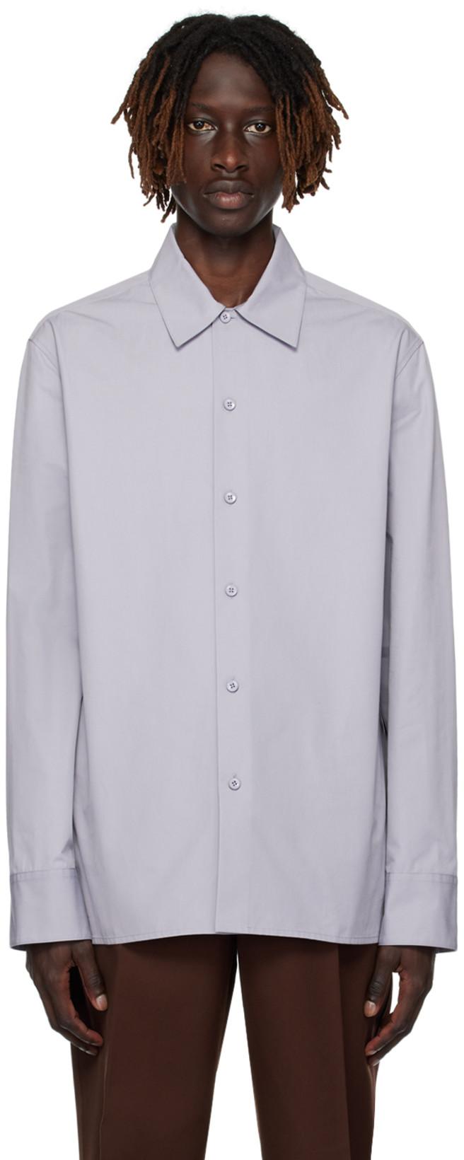 Gray Button Shirt by JIL SANDER