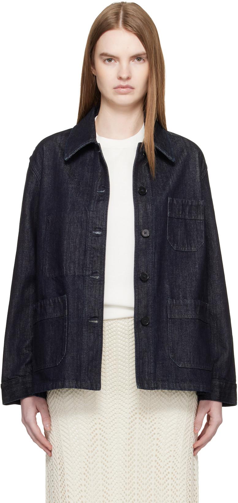 Gray Lightweight Denim Jacket by JIL SANDER
