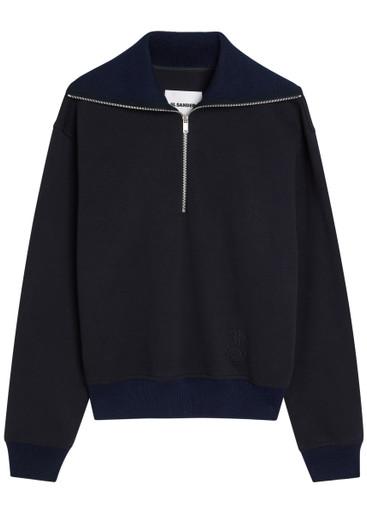 Half-zip cotton polo sweatshirt by JIL SANDER
