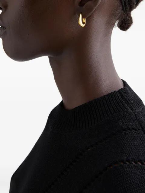 Horseshoe hoop earrings by JIL SANDER