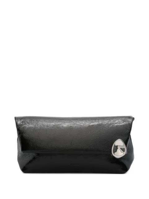 Jewel zip clutch by JIL SANDER