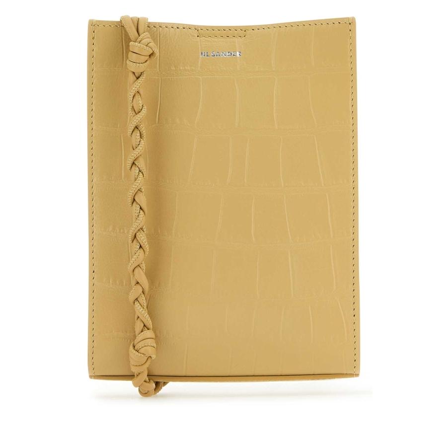 Jil Sander Beige Leather Small Tangle Shoulder Bag by JIL SANDER