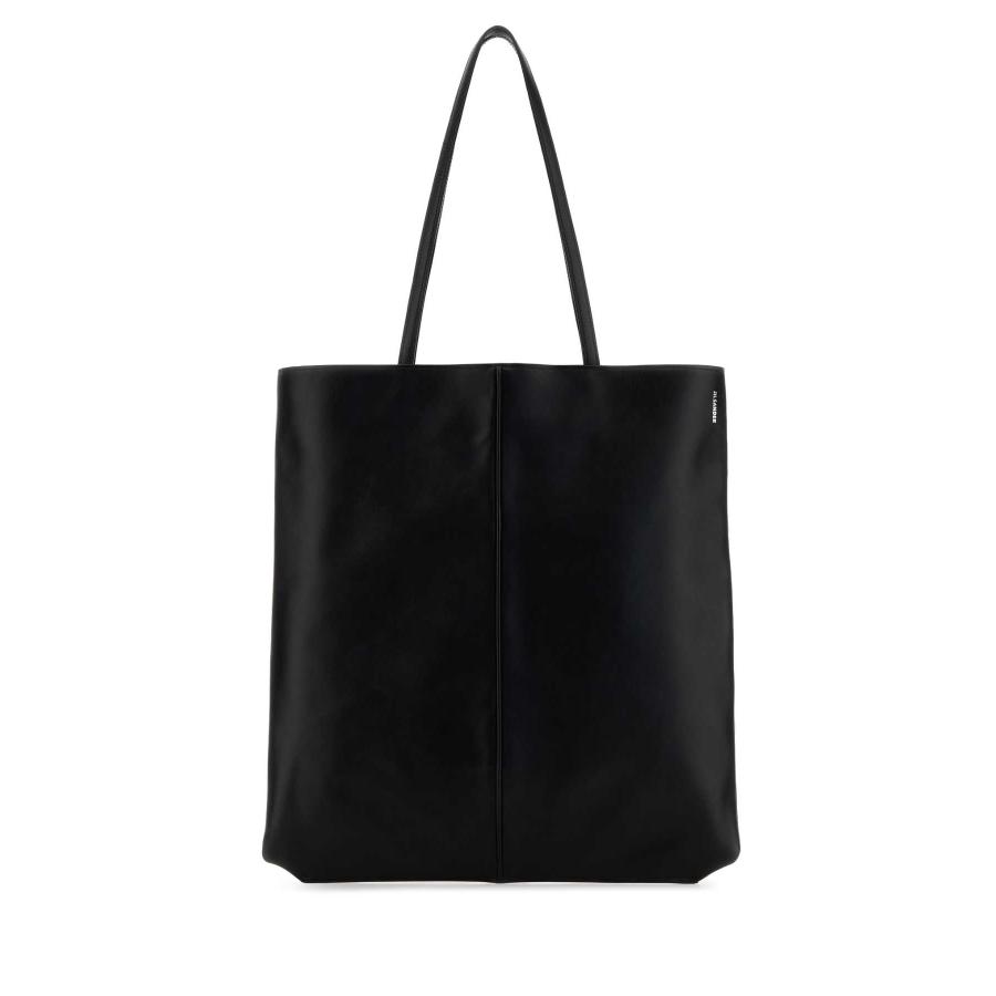 Jil Sander Black Leather Linea Shopping Bag by JIL SANDER