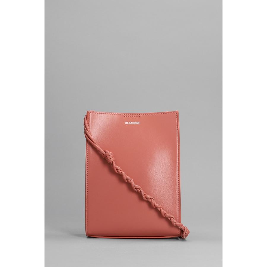 Jil Sander Dark Rose Leather Small Tangle Crossbody Bag by JIL SANDER