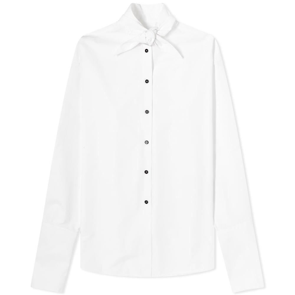トップス 2023SS JIL SANDER Heavy Organic Cotton Jil Sander Heavy Organic Cotton Neck Tie Poplin Shirt by JIL