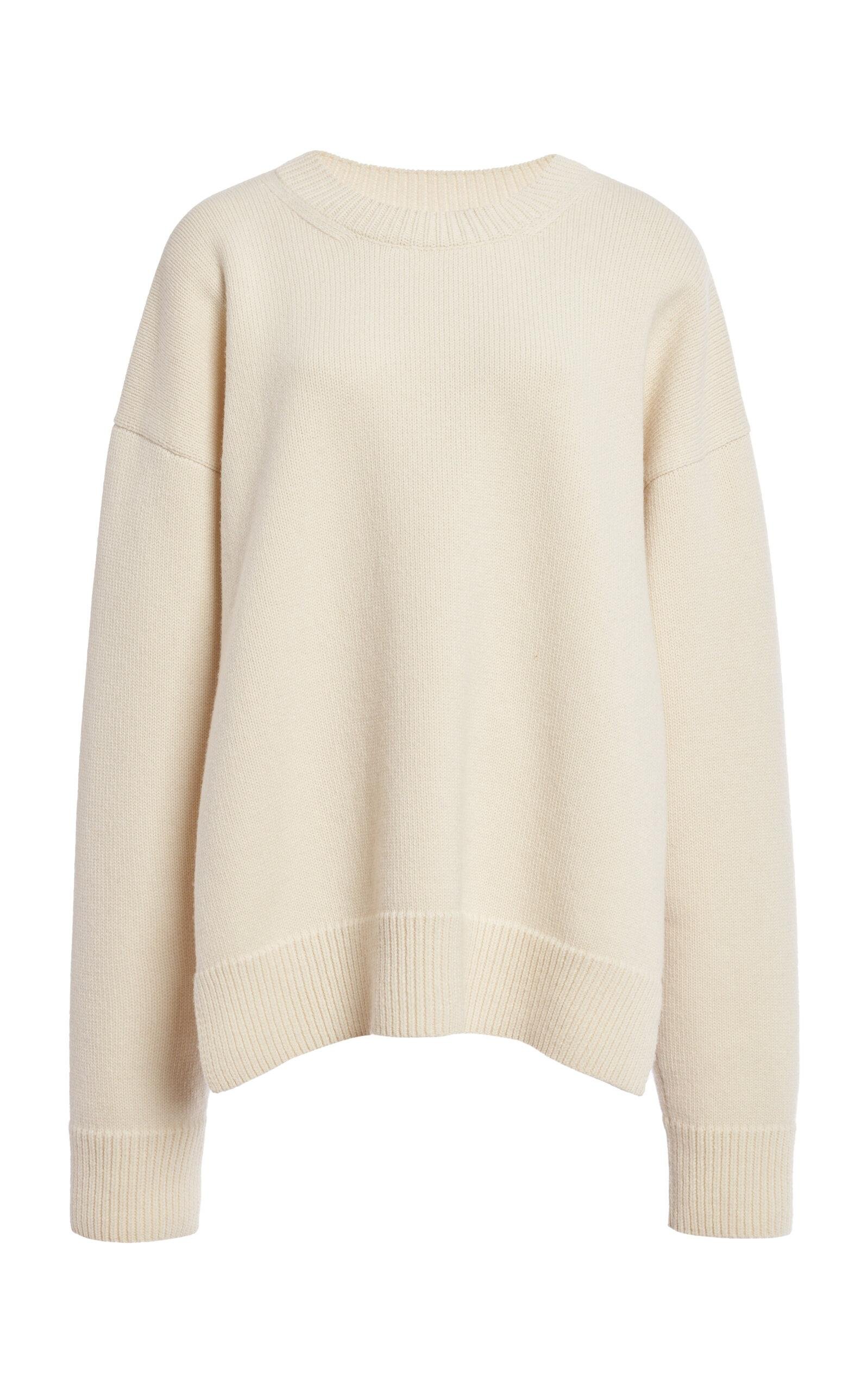 Jil Sander - Knit Wool-Cashmere Sweater - Ivory - EU 34 - Moda Operandi by JIL SANDER