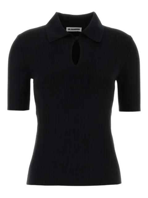 Keyhole wool polo shirt by JIL SANDER