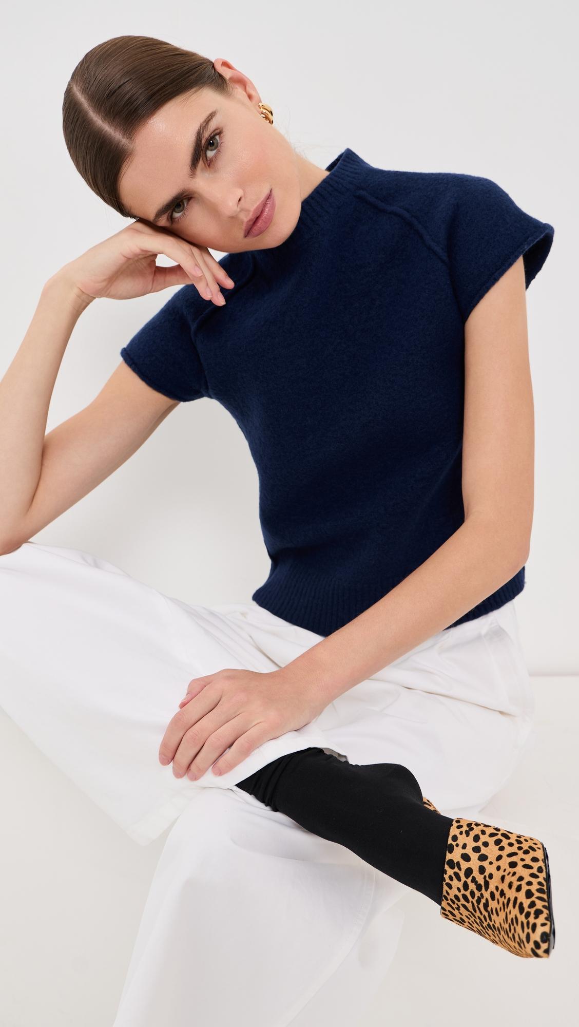 Kimono Sleeve Wool Top by JIL SANDER