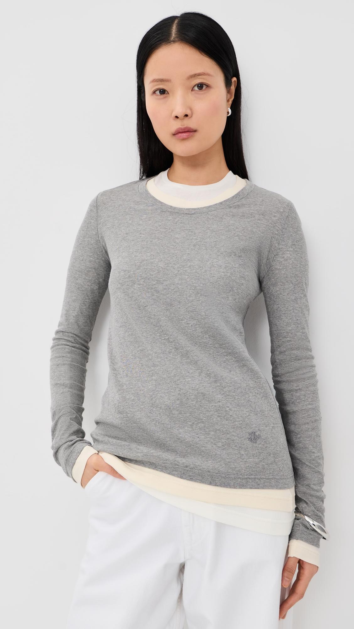 Long Sleeve Layered T-Shirt by JIL SANDER