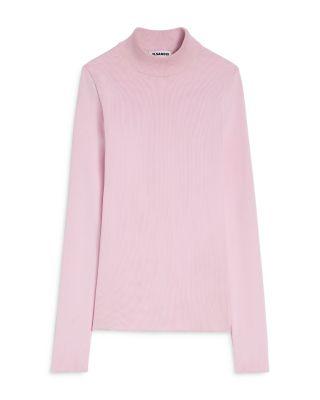 Long Sleeve Mock Neck Sweater by JIL SANDER