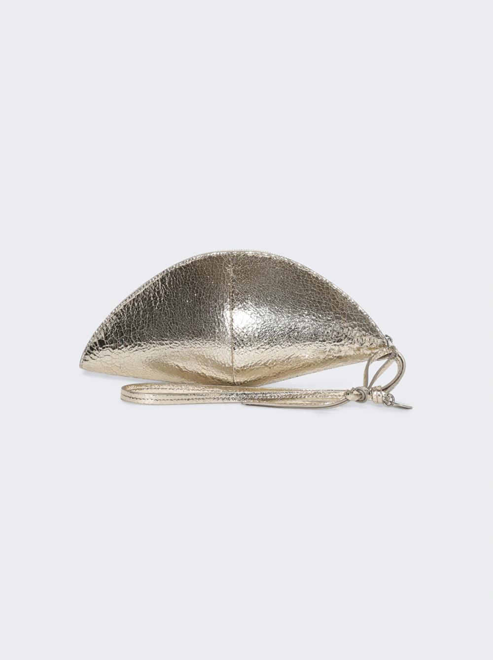 Medium Curve Pouch Platinum  | The Webster by JIL SANDER