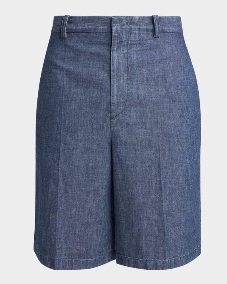 Men's Oversized-Fit Denim Bermuda Shorts by JIL SANDER