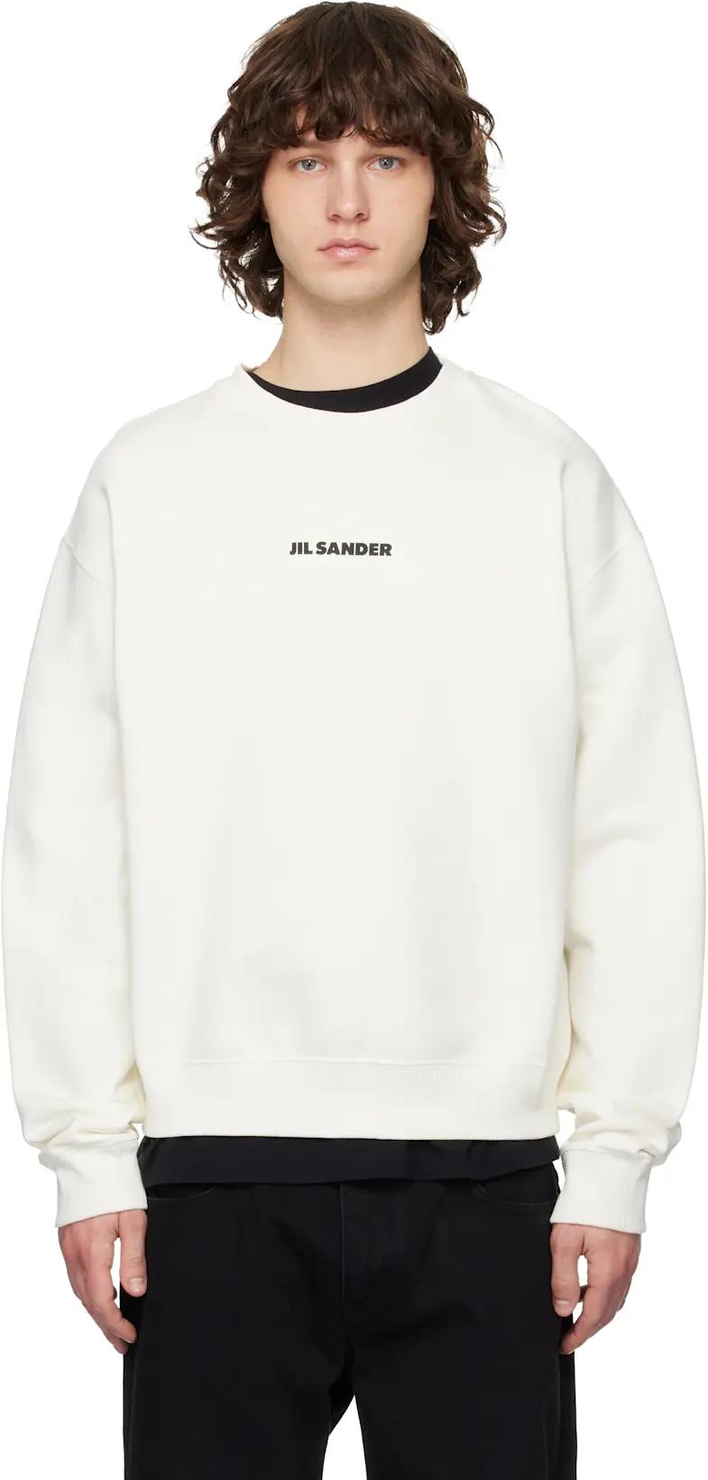 Off-White Logo Sweatshirt by JIL SANDER