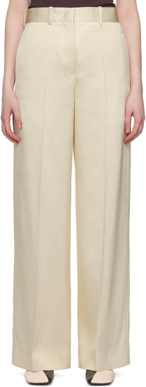 Off-White Tailored Trousers by JIL SANDER