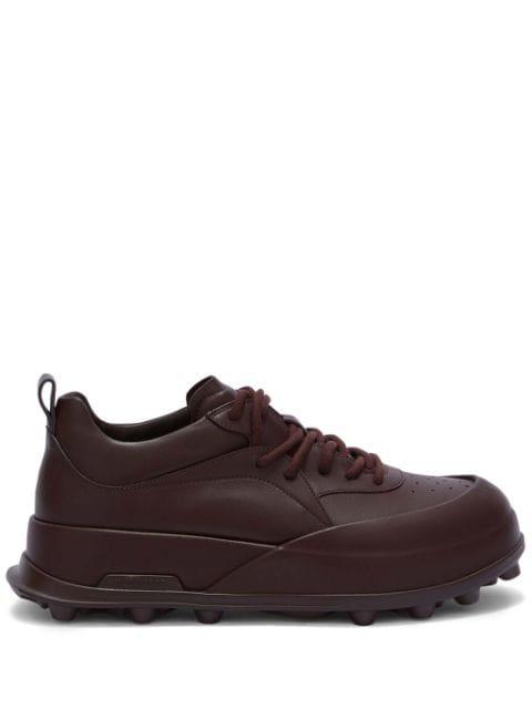 Orb leather sneakers by JIL SANDER