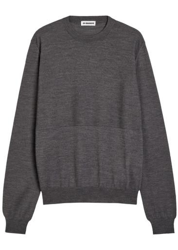 Panelled wool jumper by JIL SANDER