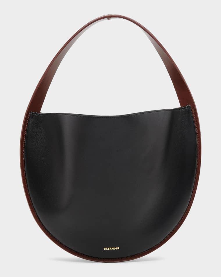 Pivot Oval Leather Hobo Bag by JIL SANDER